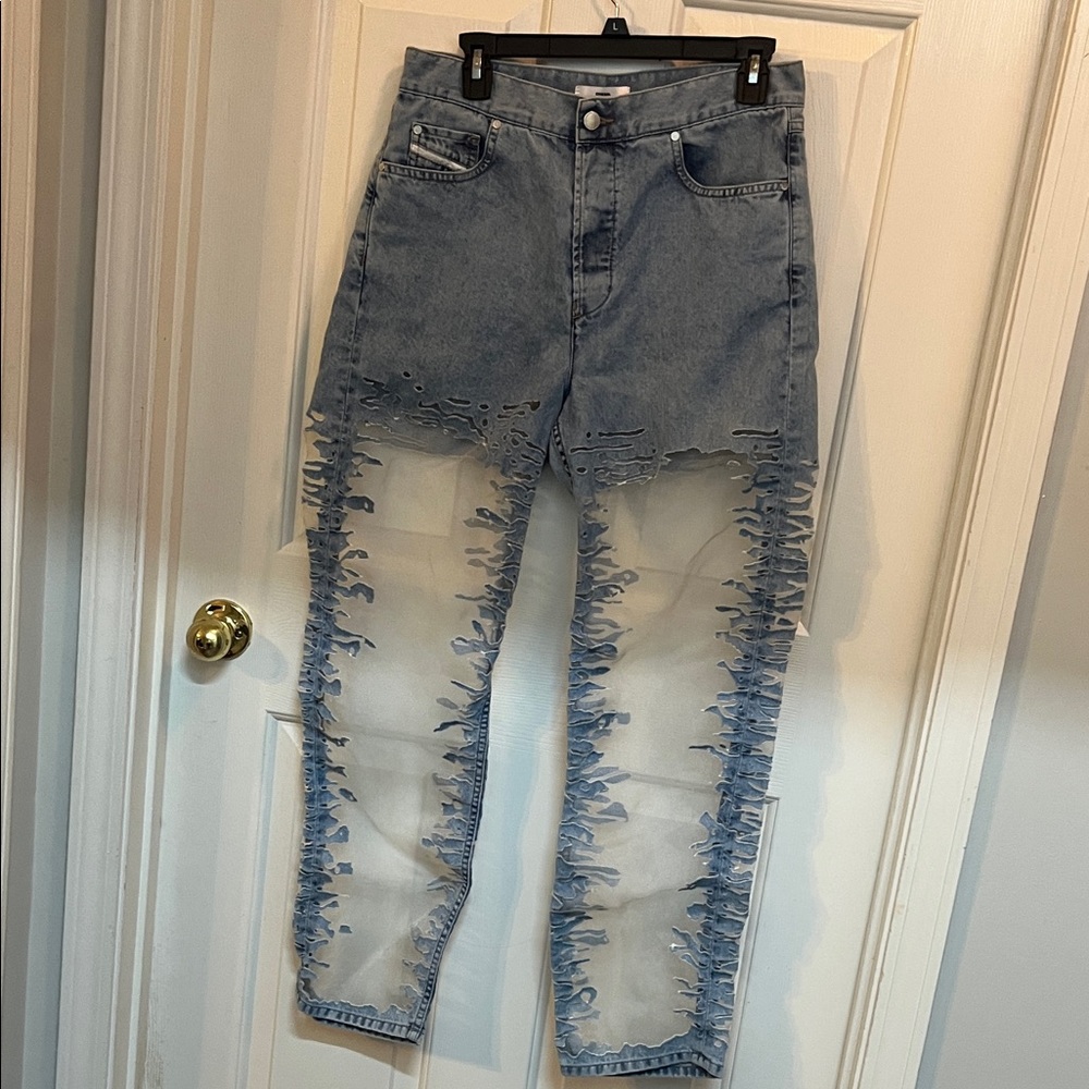 DIESEL Transparent Jeans. MADE IN ITAY. RARE.